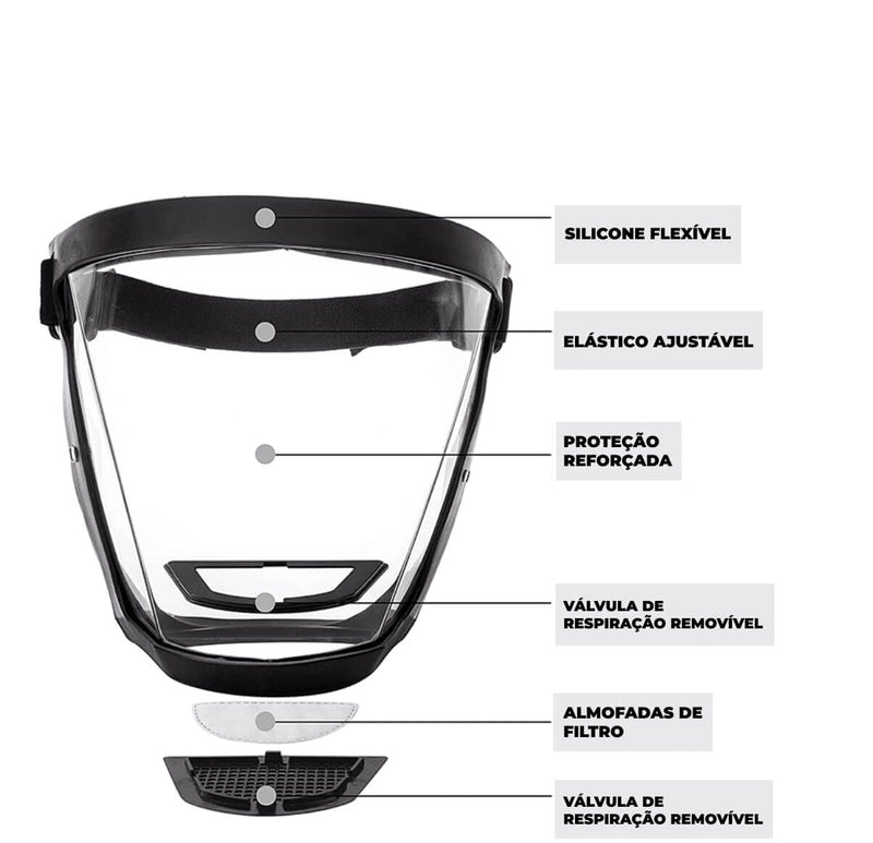 Máscara de Proteção Para Soldadores |Face Shield ma 16 medc outlet 